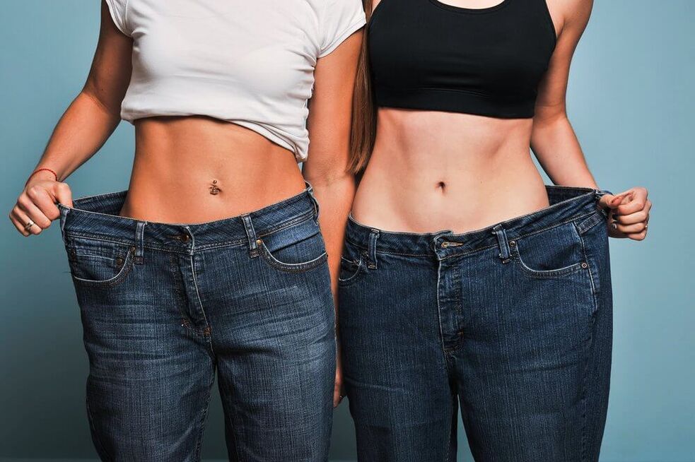 Through dieting and exercise, the girls lost weight within a month
